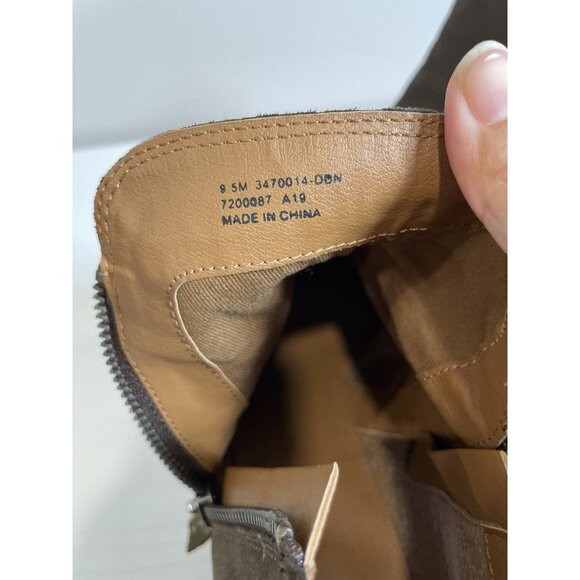 Frye 3470014 Women's 9.5 Brown Leather Zip Up Booties Ankle Boots Heeled - Picture 7 of 11